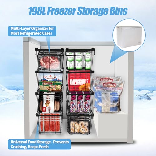 Panier de congélation empilable pour optimiser le rangement 198L - 4