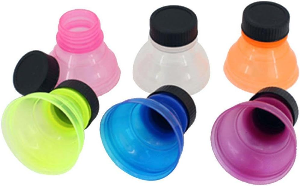 Longay 6Pcs Soda Saver Pop Beer Beverage Can Cap Flip Bottle Top Lid Protector Snap On (6)