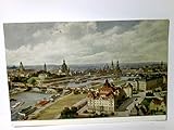  Dresden. Vogelperspektive II. Alte Ansichtskarte / Postkarte farbig, ungel. um 1905. Panoramablick über Stadt zur Elbe u. Umland.