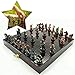 ZOUJUN International Chess - Schach-Set Magnetic Folding Schachspiel Brettspiel mit Chessmen Lagerung - Handwerk Souvenirs