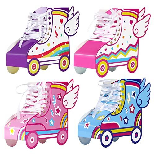24 Pcs Roller Skating Birthday Party Favor Boxes Roller Skate Paper Boxes...