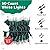PREXTEX Christmas Lights with Green Wire (10 Feet, 50 Lights) - Clear Christmas Tree Lights Indoor or Outdoor String Lights Use - Warm White Twinkle Lights - Fairy Lights - Christmas String Lights