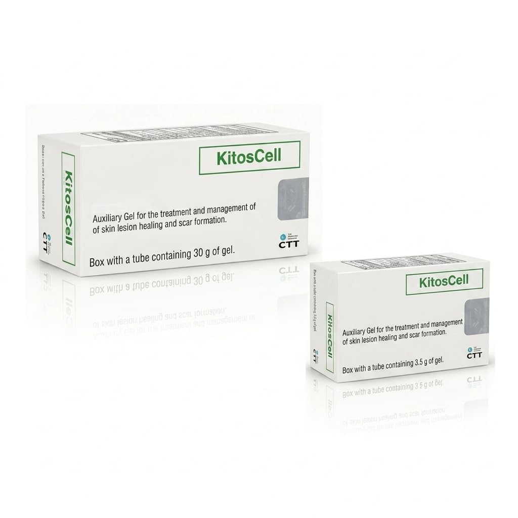 Kitoscell 33.5g – Advanced Scar Treatment Gel, (Verde, 33.5g) Get an extra tube with 3.5g Ayuda en la curacion de lesiones cutaneas Made in Mexico