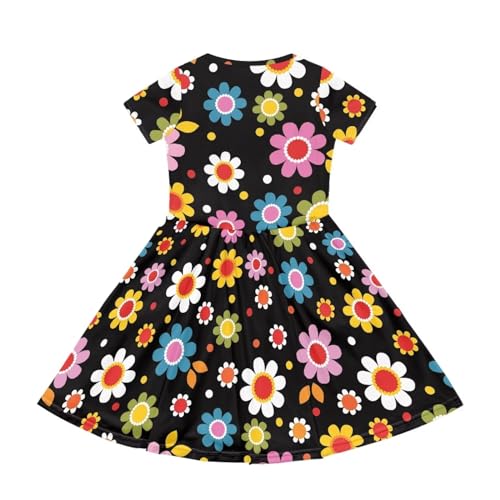 YEXIATODO Cute Dress for Girls 2-14T Midi Dress Teen Girl Trendy Clothes Casual Summer for Outdoors4
