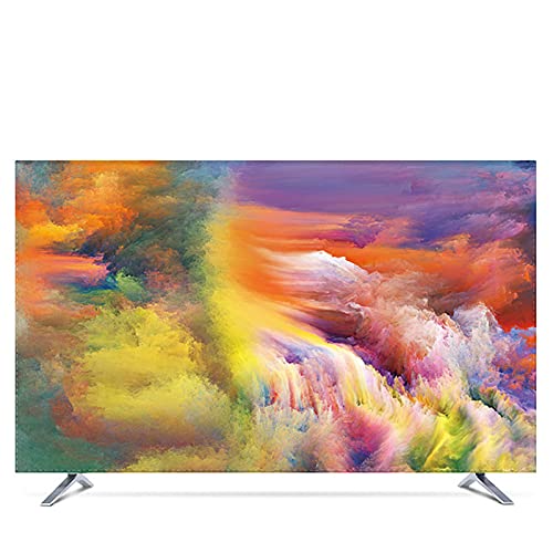 Custodia Copri TV Personalizzato 19"-80" 22 Pollici da 75 Pollici Cover Decorativo per Cappa per Schermo TV PC Nebulosa Universo Impermeabile Viola Blu Verde Copertura per TV