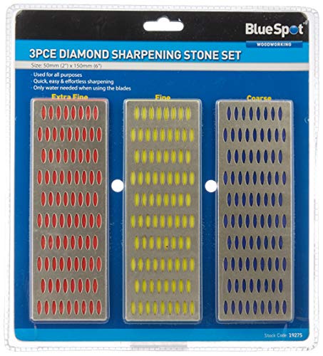 2x TIESOME Diamant-Schleifstift – Tragbarer Messerschärfer, Blau-silber – Scharfe Klingen Im Handumdrehen!