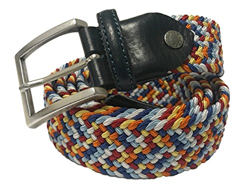 Fresco Golf Cotton Elastic Stretch Men's Belt, Multicolors