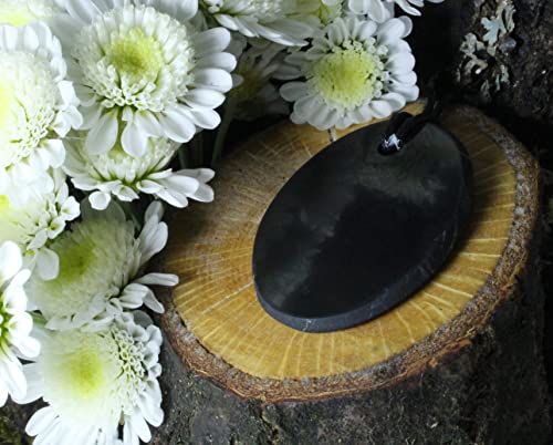 Heka Naturals Shungite Crystal Necklace Pendant | Healing Crystals & Chakra Necklace - Gemstone Jewelry for Men & Women - Spiritual and Joyous Gifts2