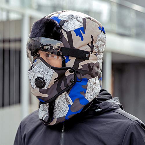 Chapeau aviateur homme chaud et coupe-vent pour stopper le froid aux oreilles
