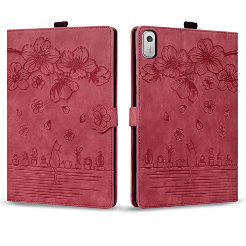 Rosbtib Case for Lenovo Tab M9 HD 9 Inch (TB-310FU) PU Leather Flip Case Stand TPU Cover Protective Case with Card Slot for Lenovo Tab M9 2023