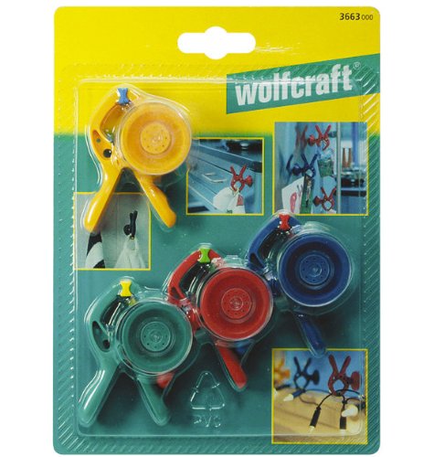 Preisvergleich Produktbild Wolfcraft 3663000 Federzwingen Microfix S mit Saugnapf