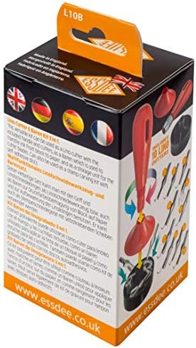Essdee 3 in 1 Lino Baren Kit Cutters Styles 1 to 10, Multicoloured, 13.7 x 6.5 x 6 cm