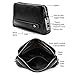 Fockety Smart Fingerprint Wallet for Men Women, Zipper Leather Wallet Smart Fingerprint Lock Security Anti Theft Handbag Black Card Bag Men Women Christmas Gifts