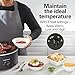 Hamilton Beach 6 Quart Slow Cooker with Space-Saving Folding Handles, 3 Heat Settings, Dishwasher Safe Stoneware Crock and Glass Lid, Black (33664)