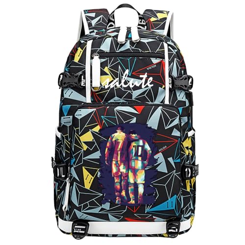 YUNZYUN Mochila multifuncional para fãs de laptop de viagem M-essi bolsa multicolorida para homens e mulheres, Multicolorido - 3, Free Size