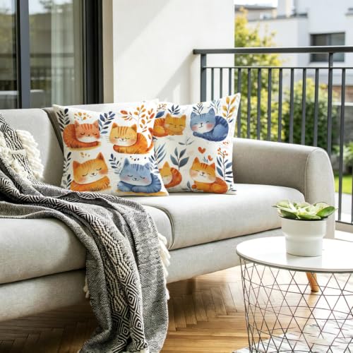 Housse de coussin 55x55 imperméable anti-tache en lin - 7