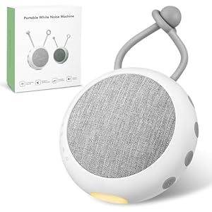 Mexgcom White Noise Machine Baby Einschlafhilfe (Weiß)
