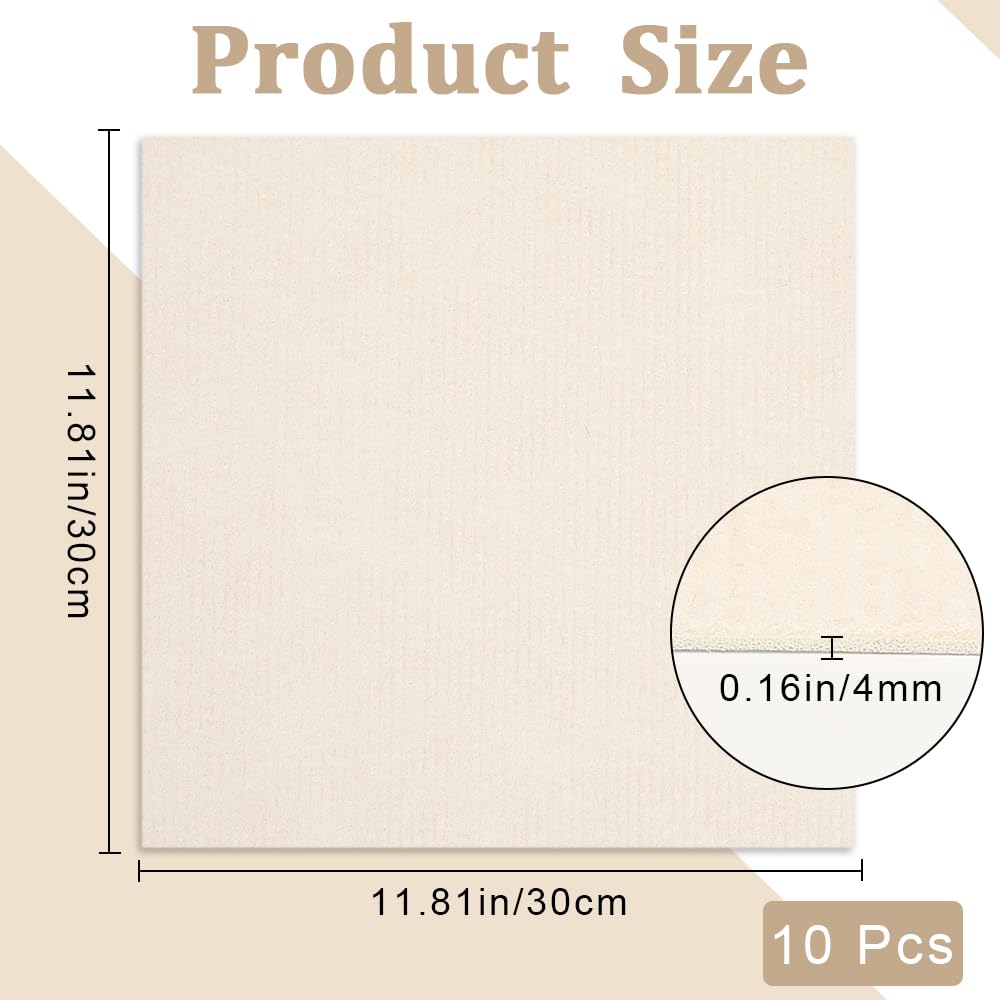CREATCABIN 10Pcs Carpet Tiles Peel and Stick 12" x 12" Square Carpet Floor Tile Non-Slip Soft Padded Carpet Tiles Self Adhesion Floor Mat for DIY Flooring Home Pets Living Room Bedroom Kitchen Beige - Image 2