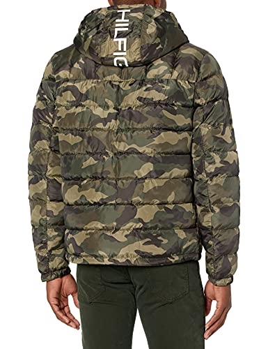 Image of Tommy Hilfiger Men's Midweight Sherpa Lined Hooded Water Resistant Puffer Jacket