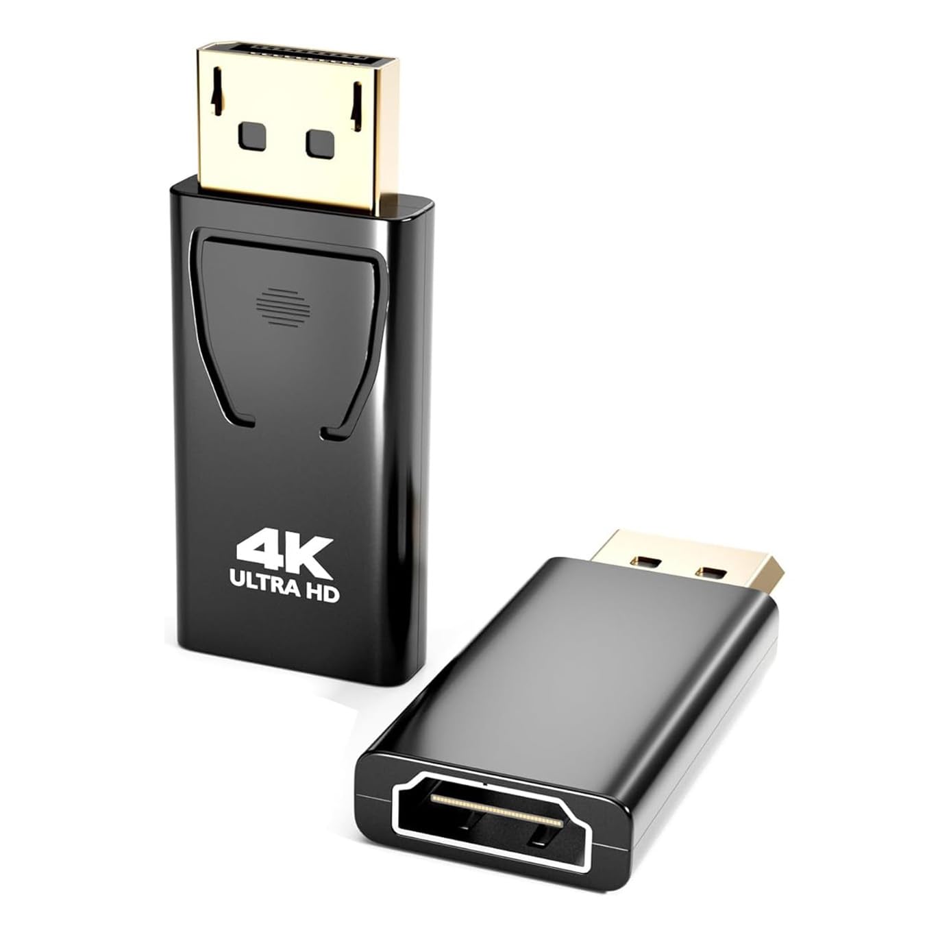 PANPEO DP to HDMI Adapter 2-Pack 4K 60Hz Gold for PC Monitor