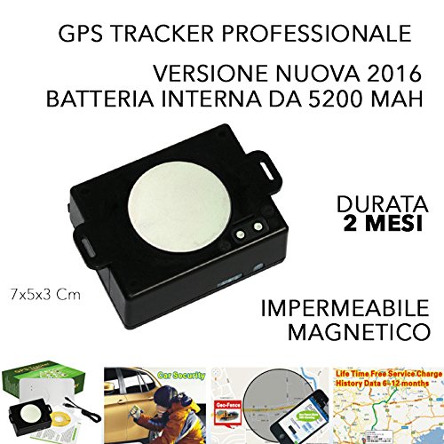 Carscop CCTR 800 - Localizador GSM GPS con duración de 2 meses, profesional, impermeable