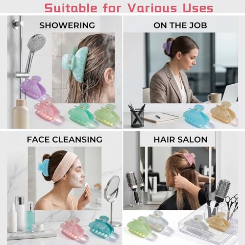 Pinzas grandes acrílicas para cabello, pack de 36 piezas miniatura 4