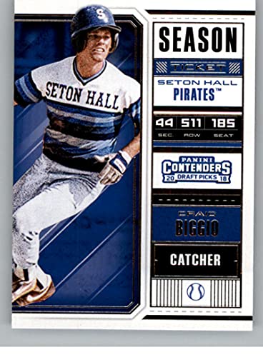 2018 Panini Contenders Draft Picks Season Ticket #11 Craig Biggio Seton Hall Pirates Official NCAA Baseball Trading Card in Raw (NM or Better) Condition