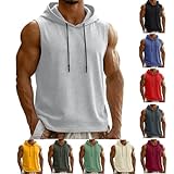 Tank Top Herren Ärmelloses Hoodie Tanktop Sommer Sportshirt Mode...