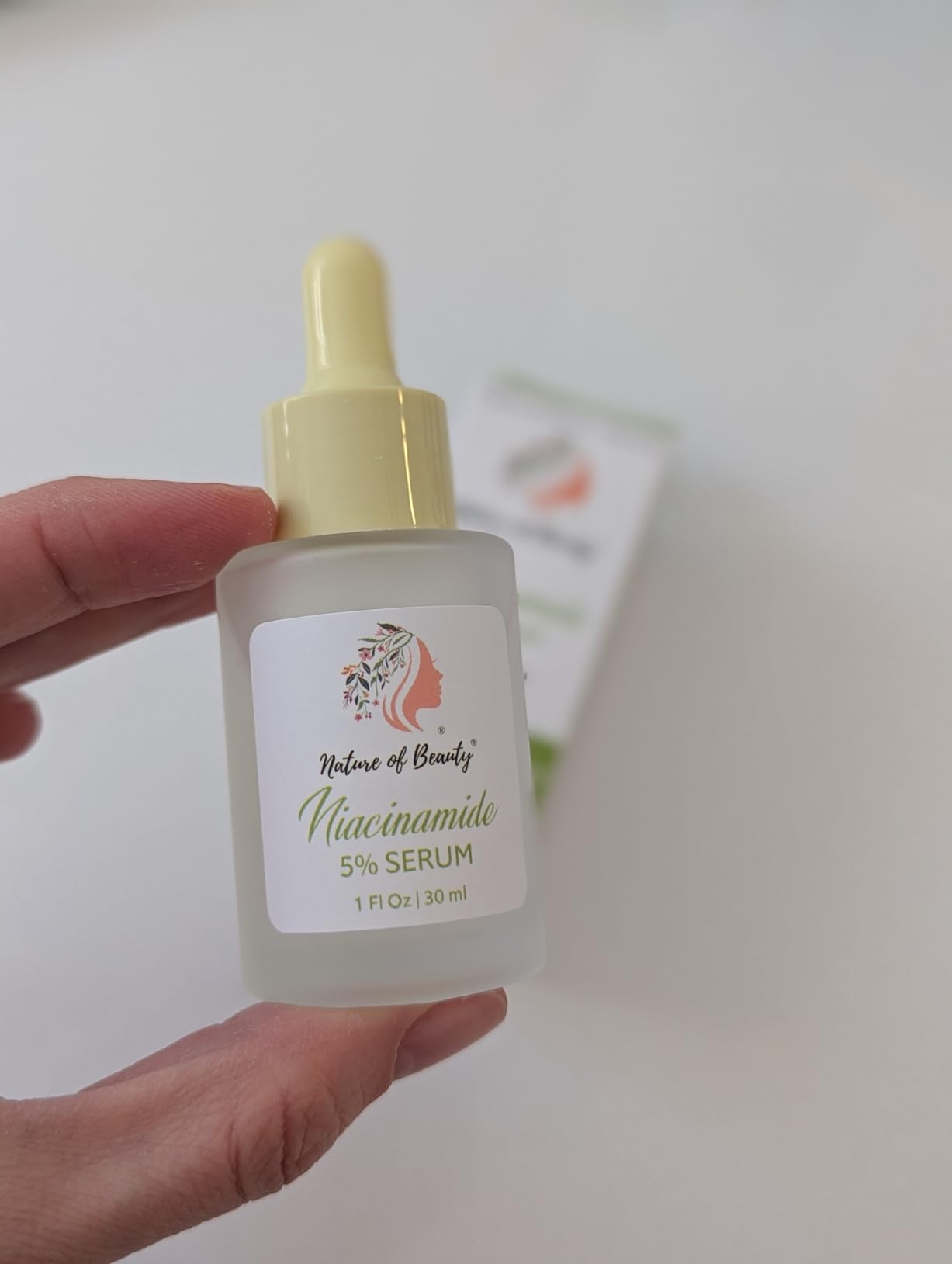 Nature of Beauty Niacinamide Serum 5% – Niacinamide Face Serum With Hyaluronic Acid, Natural Extracts – Oil Control, Pore Minimizer, Calms, Evens Skin Tone, Moisturizes, Anti-Wrinkle – 1 Oz