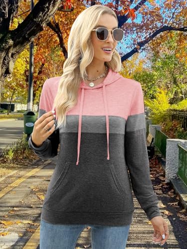 Image of MixShe Women's 2026 Fall Long Sleeve Hoodie Pullover Sweatshirt Lightweight Casual Tops Blouse