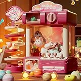 クレーンゲーム 本体 UFOキャッチャー 家庭用 ガチャモデル/ピンク