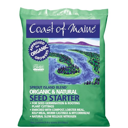 Coast of Maine Organic & Natural Sprout Island Blend Seed Starter - Seed Germination & Root Plant...