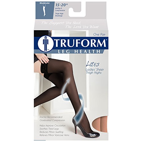 Truform 1774ND-L Sheer Compression Stockings, 15-20 Mmhg, Women'S Thigh High Length thumb #4