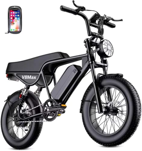 Electric Bike for Adults, 2500W Peak Motor 16"/20" x 4.0 Fat‑Tire Ebike