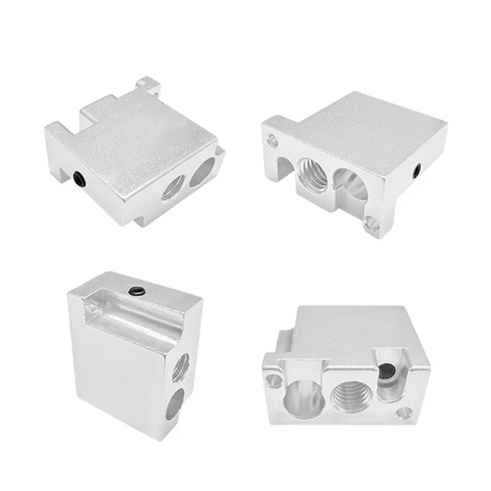 Kompatibel mit FLSUN V400 3D-Drucker-Hotend-Düsen-Druckkopf, Messing, Heizblock, Hals, verkupferte Extruderteile