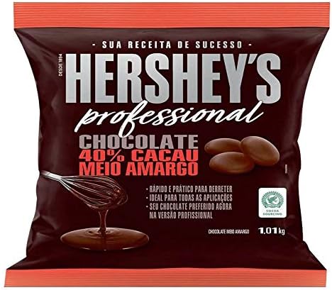 Chocolate Meio Amargo Hershey'S Professional (Formato Moeda) - 1,...