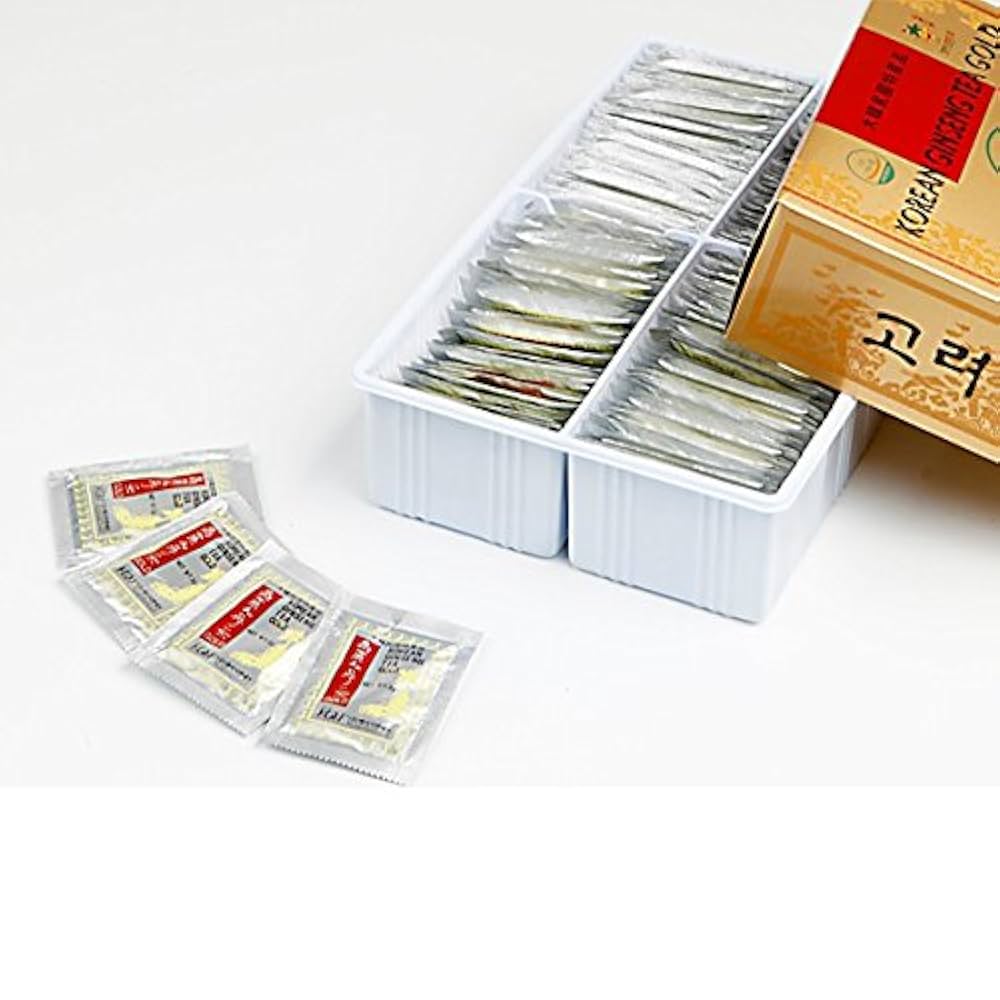 Amazon.co.jp: KGNF 高麗人参茶 GOLD 3g×100P (紙箱） : 食品