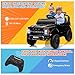 ENYOPRO Licensed Ford F-150 Raptor 2 Seater Electric Car for Kids, 24 Volt Ride on Toys for Boys with Remote Control, Kids Electric Car w/Truck Bed Storage, Led Lights, Soft Start (Black)
