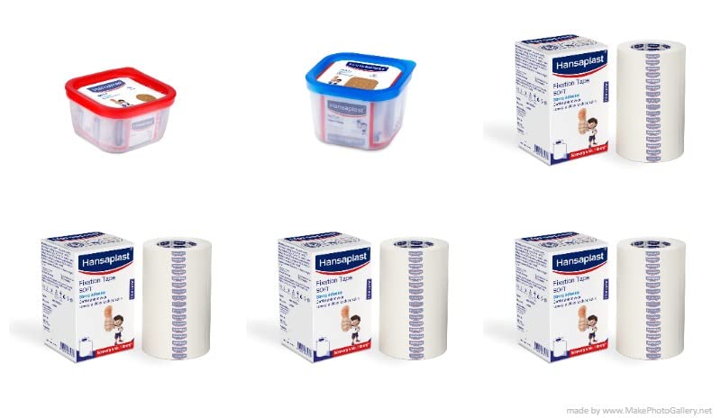 Soft Fixation Tape 7.5cm x 9.14m (1X4=4PCS+50SPOT+50 Patch