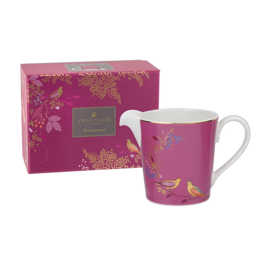 Sara Miller for Portmeirion Chelsea Cream Jug, Pink