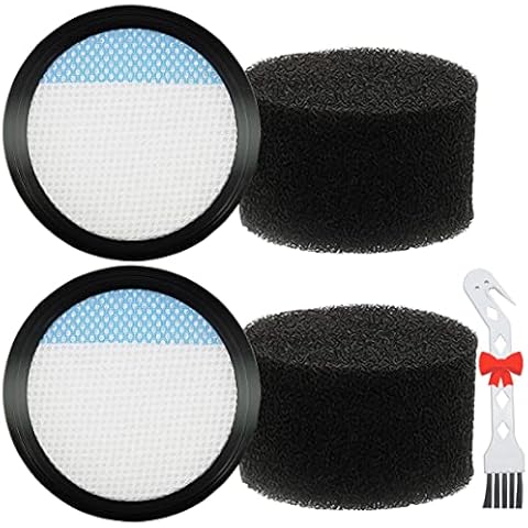 QAQGEAR 4 Stück Filter Set kompatibel für Dirt Devil Blade DD767, DD777 Staubsauger, Zubehör für Vax Blade T3V1B1 TBT3V1B2 TBT3V1H1 TBT3V1F1 TBT3V1P1 Vormotor-Filter Schaum-Filter Cover