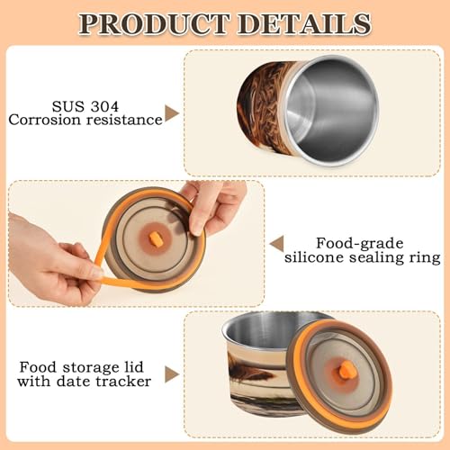 Contenedor hermético para café de acero inoxidable Blueangle 500 ml miniatura 4