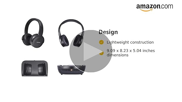 Amazon.com: ZANCHIE Wireless Headphones for TV Watching, On-Ear