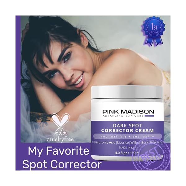Anti-Aging-Dark-Spot-Corrector-Cream-for-Face-Body-Made-in-USA-Skin-Nourishing-Age-Spot-Remover-Women-Men-4-OZ Anti Aging Dark Spot Corrector Cream for Face & Body - Made in USA - Skin Nourishing Age Spot Remover Women Men 4 OZ
