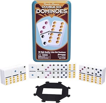 Pressman Double 6 Colored Dominoes, 5