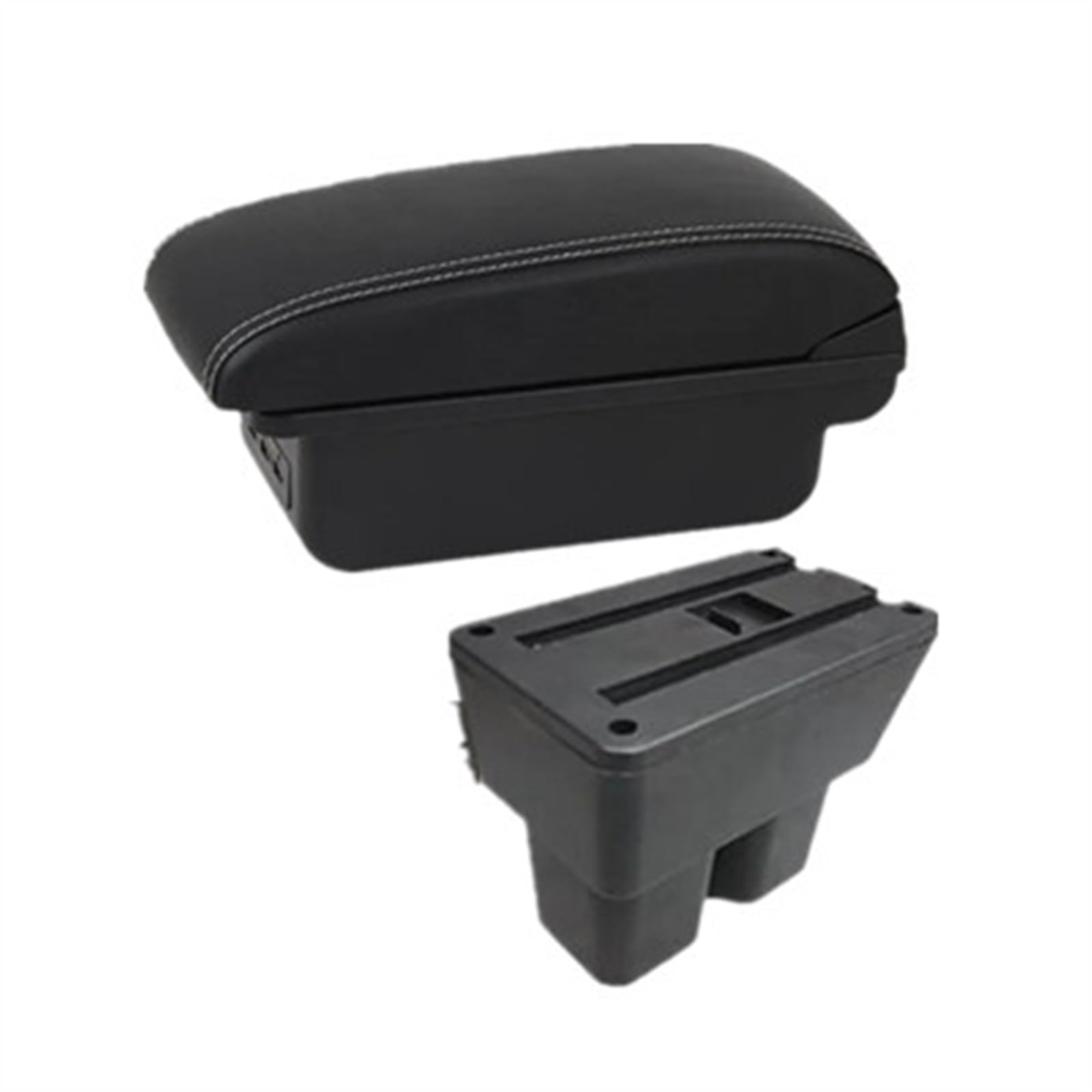 NMJLQW Storage Rack Car Armrest Box For Jimny JB74 Jb64w Car Armrest 2019-2024 Storage Box Dedicated Retrofit Accessories(B1 white line)