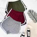 Cameway 4 Pack Women's Cotton Yoga Dance Short Pants Sport Shorts Summer Athletic Cycling Hiking Sports Shorts - Image 4