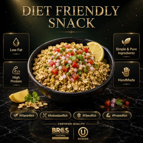 Image of Forest Found Roasted Moong Jor Garam | Vacuum Roasted Green Mung Snack | Roasted & Not Fried | Rich in Protein & Fiber | 100% Natural Gujarat Moong Snack