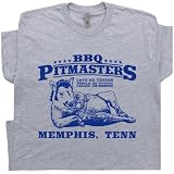 L - Funny BBQ T Shirt for Men Guys Dad Grill Grilling Shirt Vintage Barbeque Competition Shirt Boars Nest Tee Smoked Meat Tee Gray