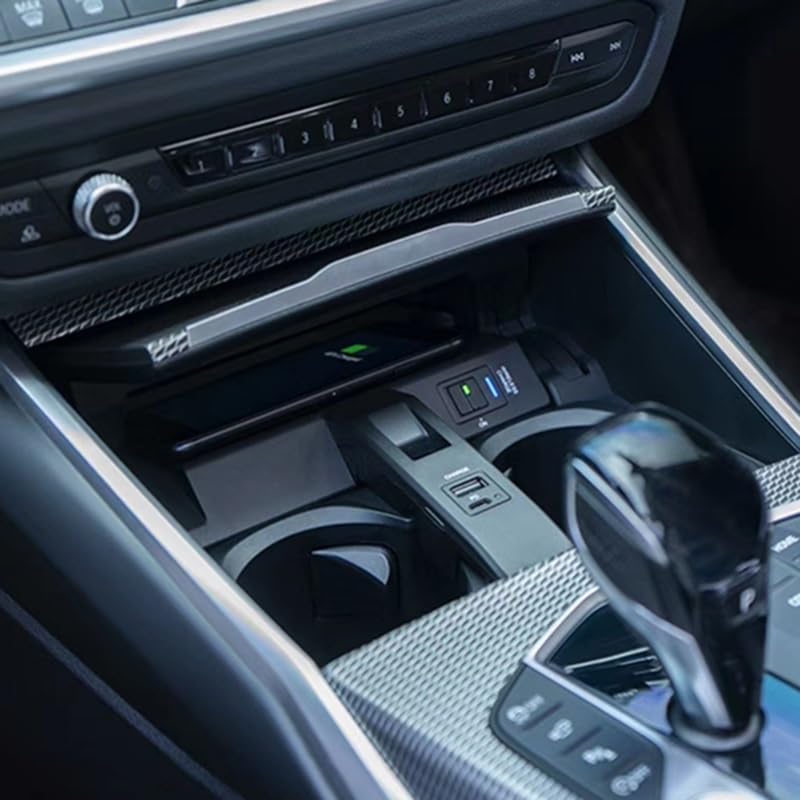 Fast 15W Wireless Car Charger Qi Cellulare Carta Di Ricarica Per BMW Serie 3 G20 G28 2020 Porta Di Ricarica Qc3.0 (Single Coil